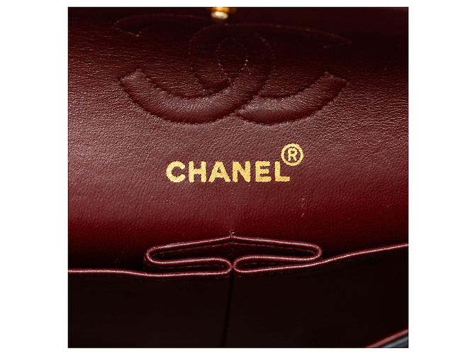 Chanel Black Small Classic Lambskin Double Flap - vista 5