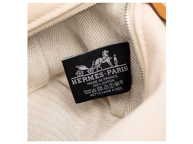 Hermès Beige Small Toile Bride A Brac Case - vista 5