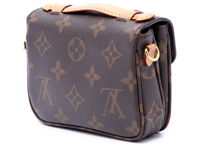 Louis Vuitton Brown Monogram Micro Pochette Metis - vista 2