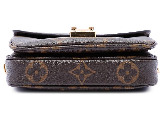 Louis Vuitton Brown Monogram Micro Pochette Metis - vista 3