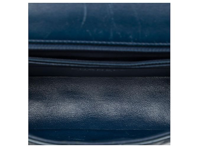 Chanel Blue Mini Rectangular Classic Patent Single Flap - vista 4
