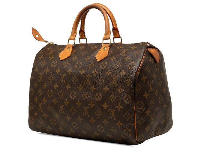 Louis Vuitton Brown Monogram Speedy 35 - vista 2