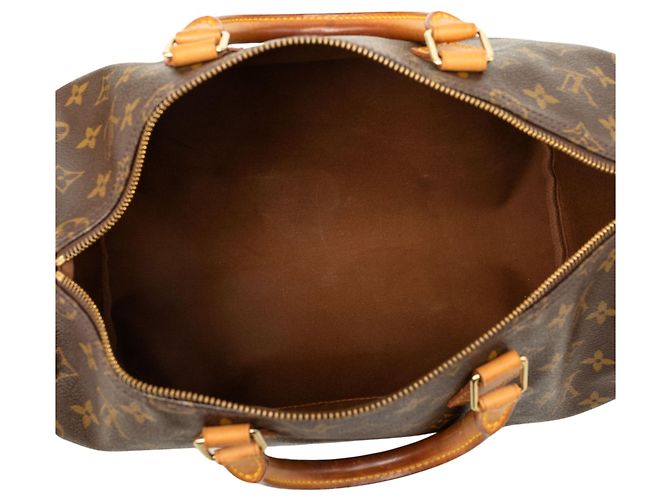Louis Vuitton Brown Monogram Speedy 35 - vista 4