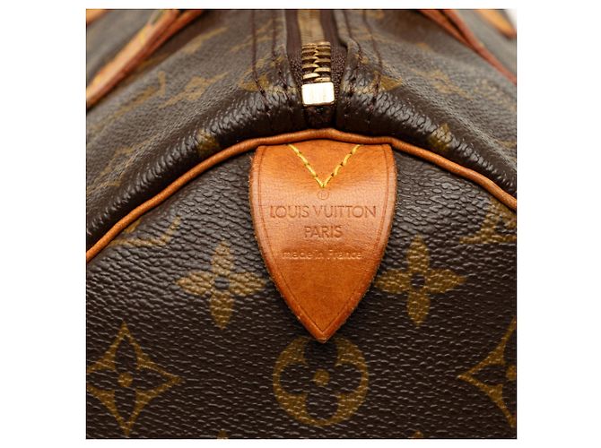 Louis Vuitton Brown Monogram Speedy 35 - vista 5