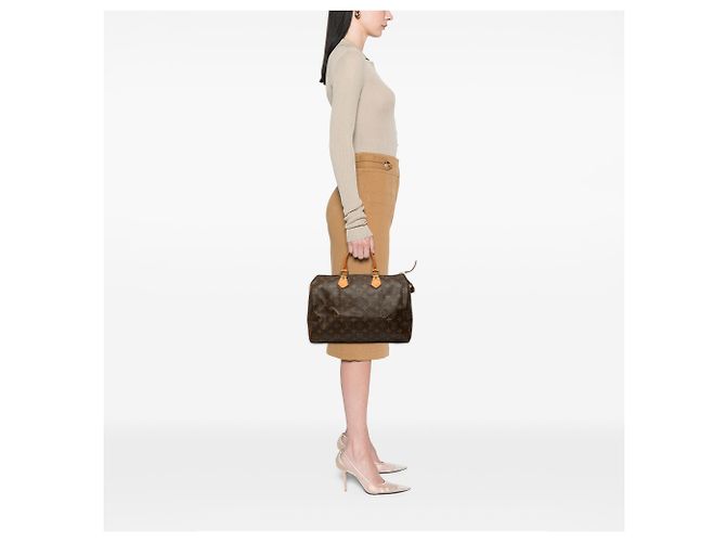 Louis Vuitton Brown Monogram Speedy 35 - vista 8
