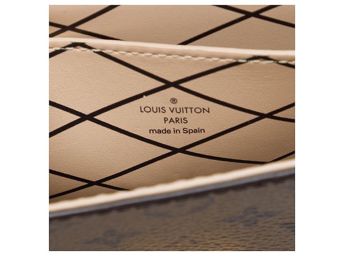 Louis Vuitton Brown Monogram Reverse Pochette Trunk Verticale - vista 5