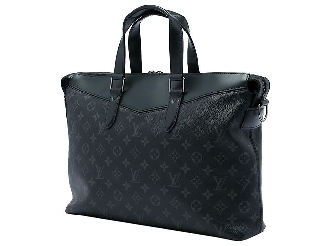 Borsa Business Louis Vuitton Black Monogram Eclipse Explorer - vista 2