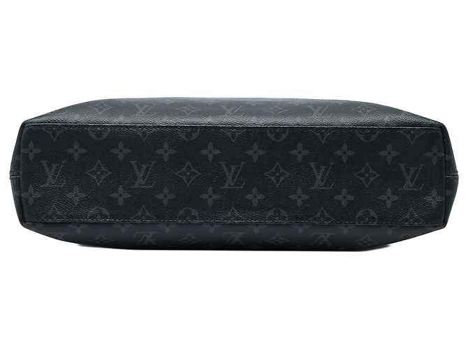 Borsa Business Louis Vuitton Black Monogram Eclipse Explorer - vista 3
