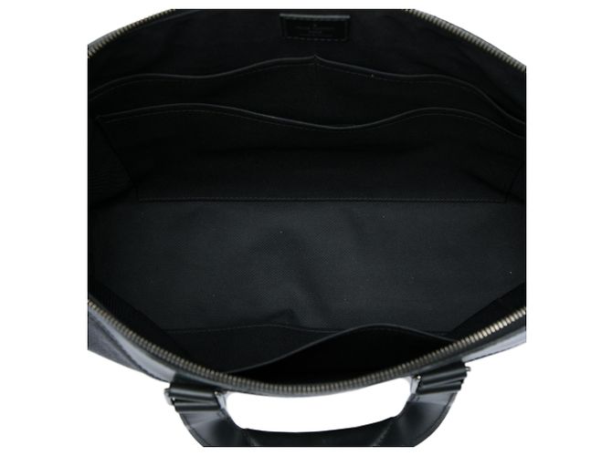 Borsa Business Louis Vuitton Black Monogram Eclipse Explorer - vista 4