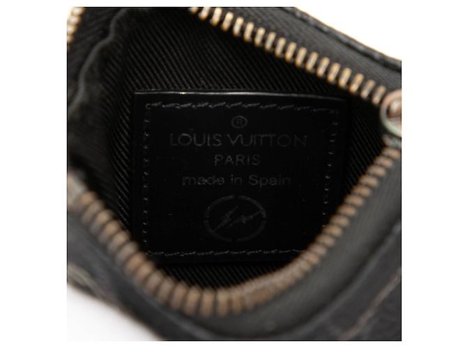 Portachiavi e portamonete Louis Vuitton Black Fragment Monogram Eclipse Floppy Disk - vista 5