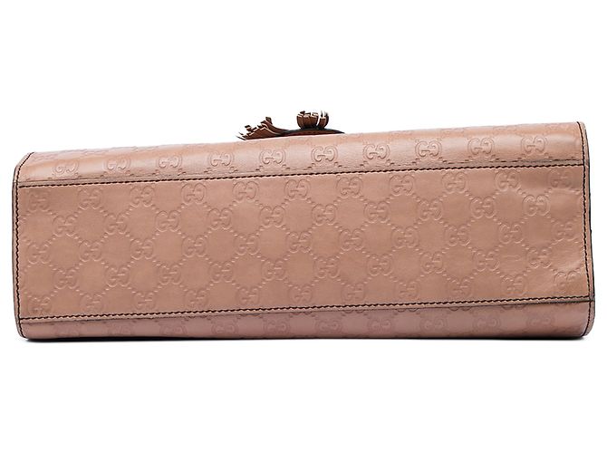Borsa a tracolla Gucci Brown Large Guccissima Emily - vista 3