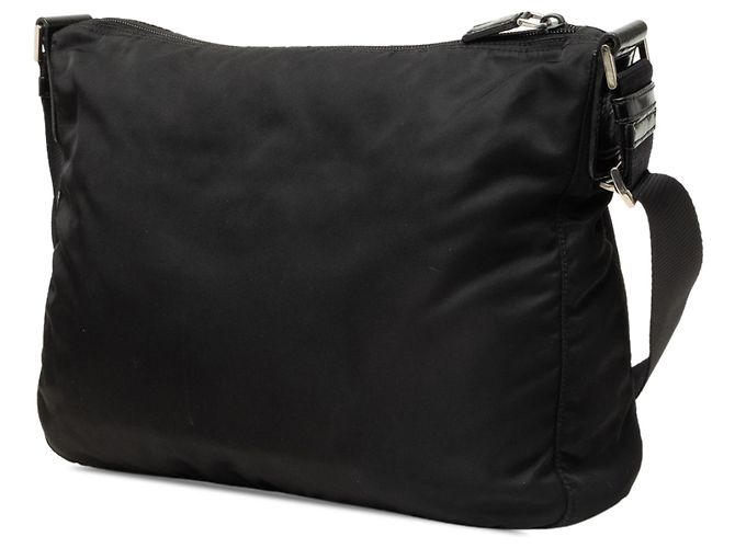 Prada Borsa Crossbody in Tessuto nera con zip - vista 2