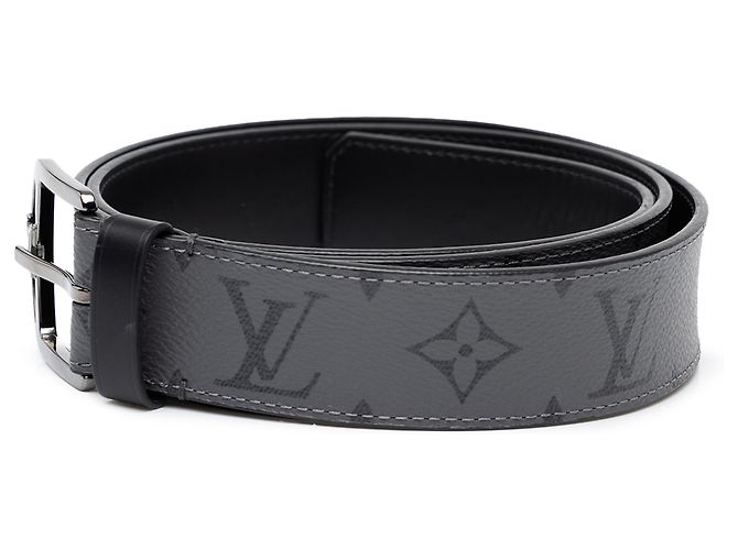 Cintura Louis Vuitton Gray Monogram Eclipse Reverse - vista 2