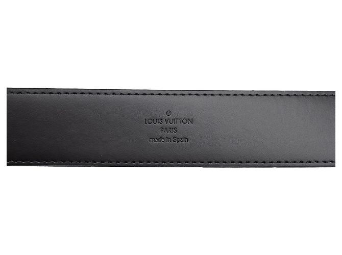 Cintura Louis Vuitton Gray Monogram Eclipse Reverse - vista 4