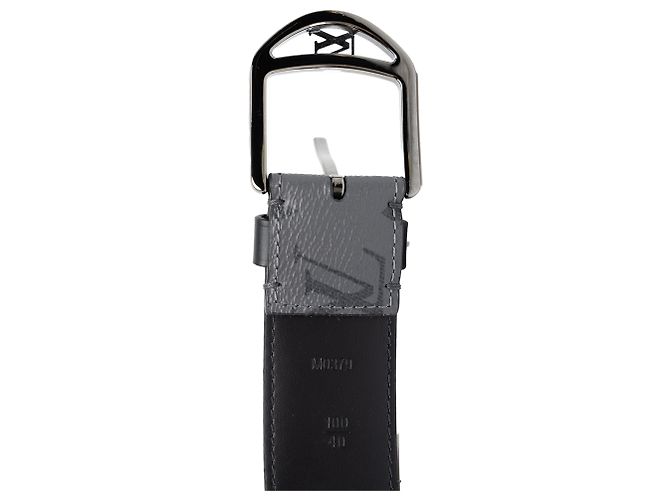 Cintura Louis Vuitton Gray Monogram Eclipse Reverse - vista 5