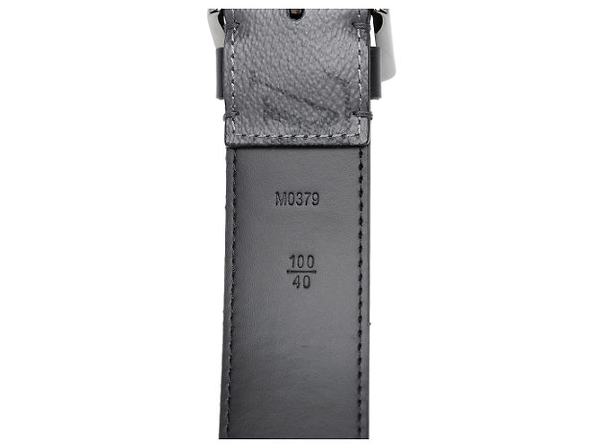 Cintura Louis Vuitton Gray Monogram Eclipse Reverse - vista 7