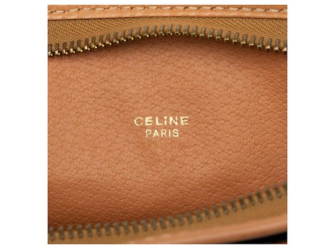 Céline Clutch Celine Brown Macadam Coated Canvas - vista 5