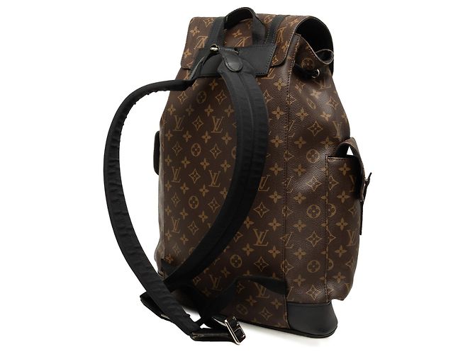 Louis Vuitton Brown Monogram Macassar Christopher Backpack MM - view 2