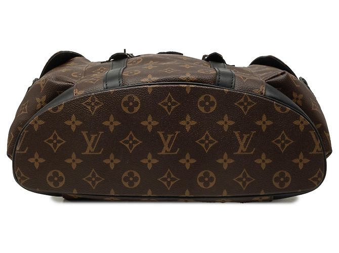 Louis Vuitton Brown Monogram Macassar Christopher Backpack MM - view 3