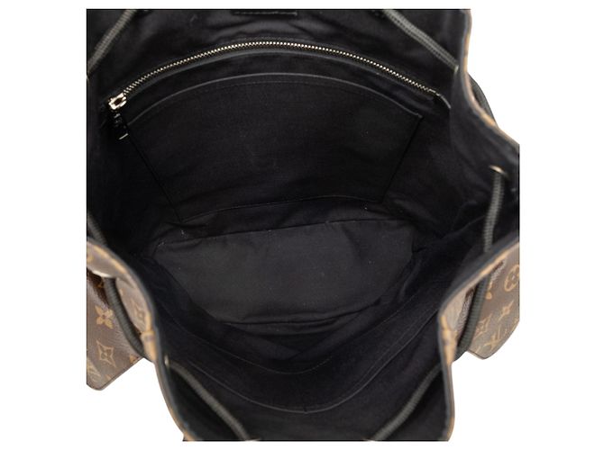 Louis Vuitton Brown Monogram Macassar Christopher Backpack MM - view 4