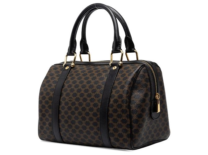 Céline Borsa Celine Brown Macadam Coated Canvas - vista 2