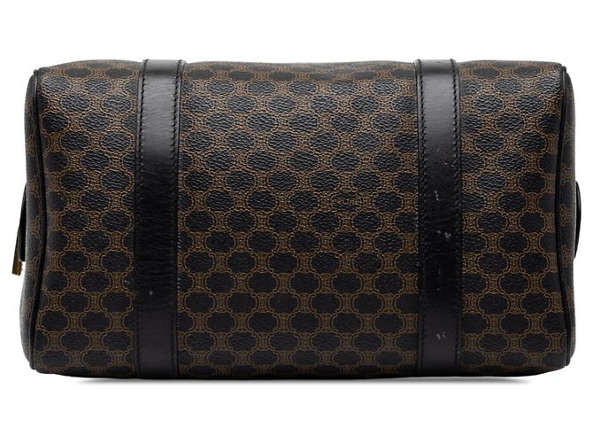 Céline Borsa Celine Brown Macadam Coated Canvas - vista 3
