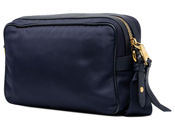 Borsa Camera Prada in Tessuto Blu - vista 2