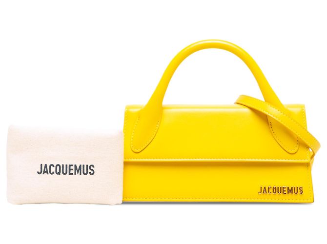Jacquemus Yellow Smooth Calfskin Le Chiquito Long - vista 6