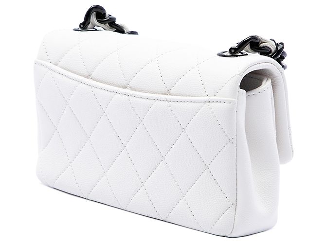 Chanel White Small Quilted Caviar My Everything Flap - vista 2