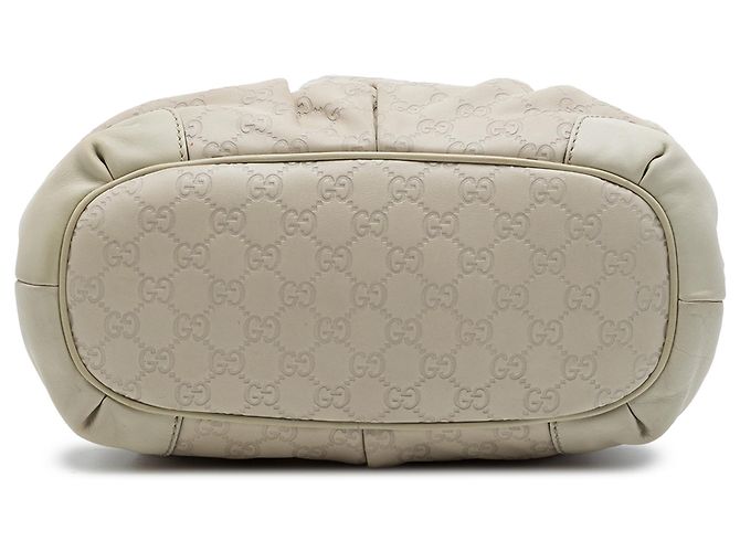Borsa Gucci White Guccissima Sukey Satchel - vista 3