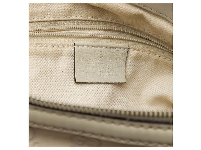 Borsa Gucci White Guccissima Sukey Satchel - vista 5