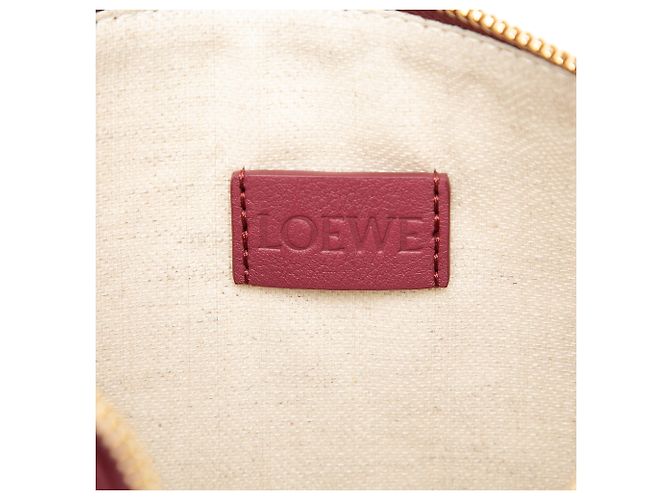 Pouch Oblong LOEWE in pelle rossa - vista 5