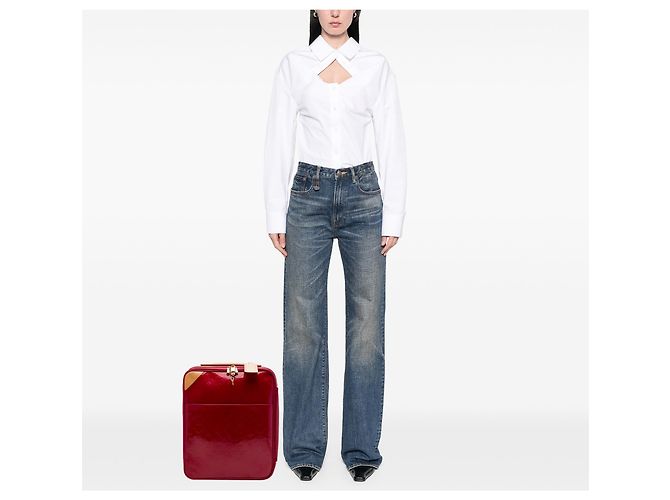 Louis Vuitton Red Monogram Vernis Pegase 45 - vista 7