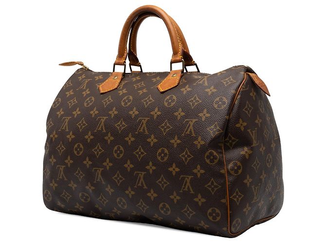 Louis Vuitton Brown Monogram Speedy 35 - vista 2
