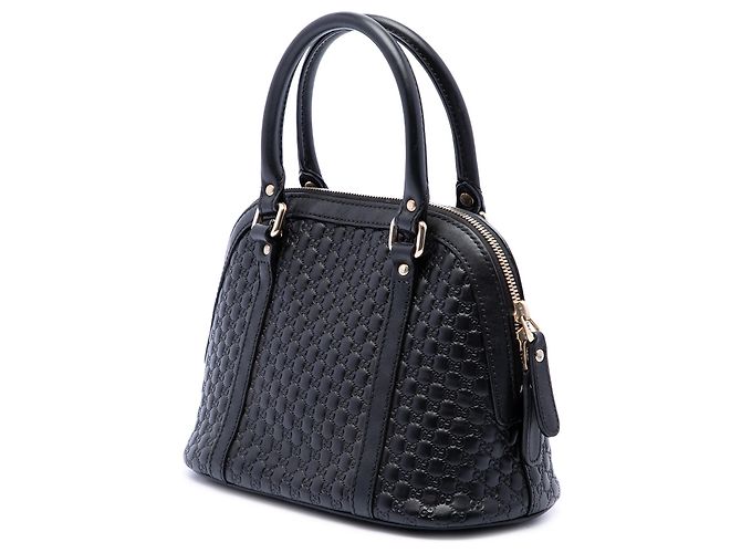 Borsa Gucci Black Mini Microguccissima Dome Satchel - vista 2
