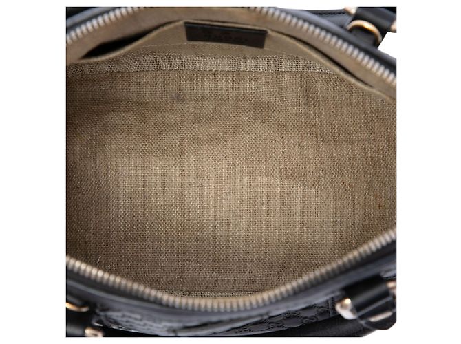 Borsa Gucci Black Mini Microguccissima Dome Satchel - vista 4