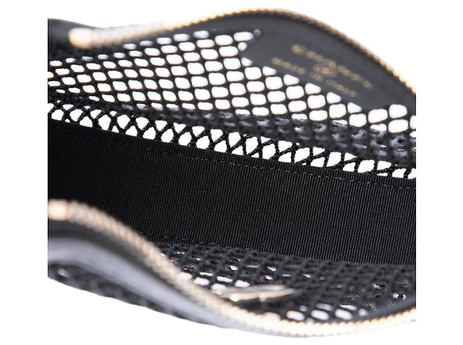 Chanel Black Mini CC Round Mesh Hobo - vista 4