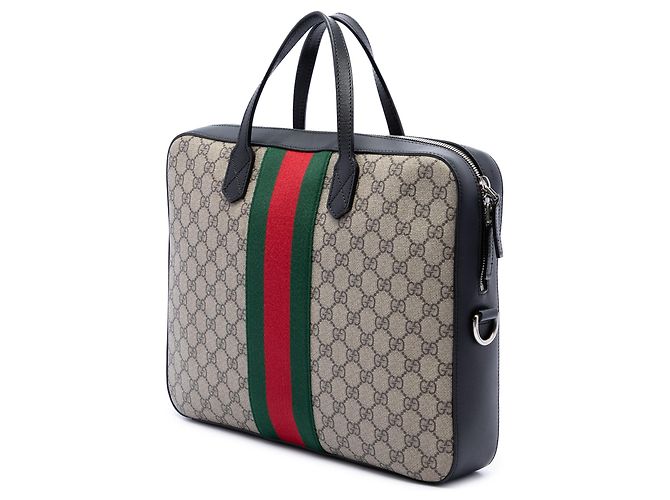 Borsetta Gucci Beige GG Supreme Web - vista 2