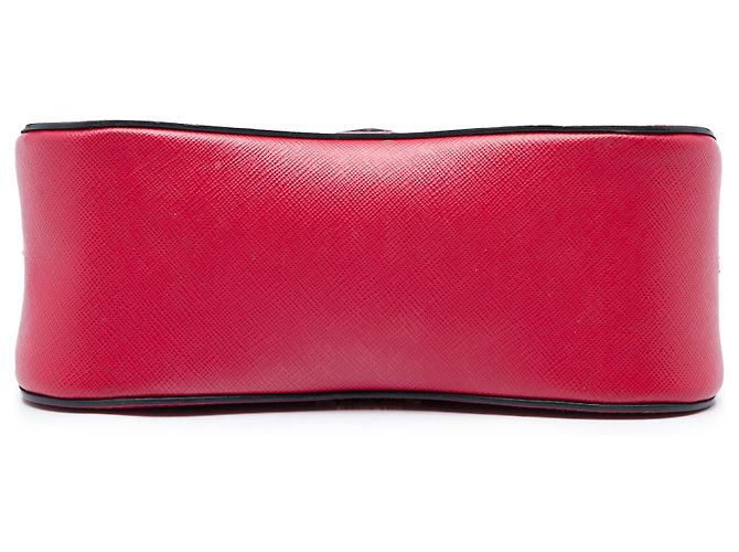 Borsa Prada Red Small Saffiano Lux Sidonie Satchel - vista 3