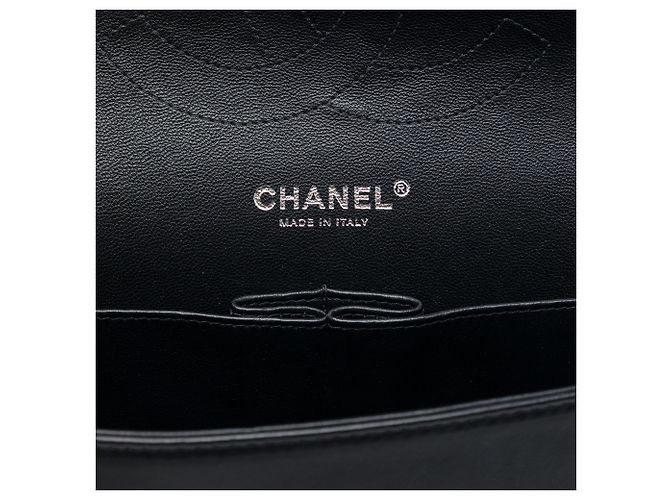 Chanel Black Jumbo Classic Lambskin So Black Double Flap - vista 5