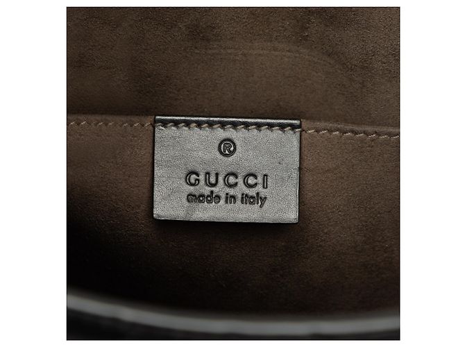 Clutch Gucci Black Guccissima Web - vista 5