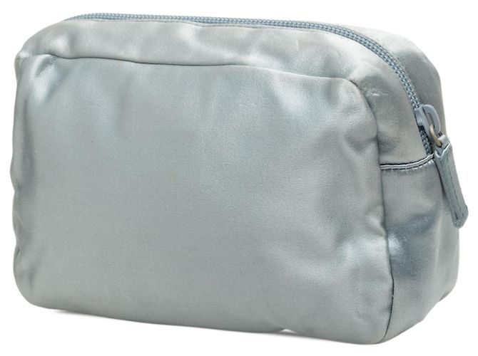 Beauty case in raso blu Prada - vista 2