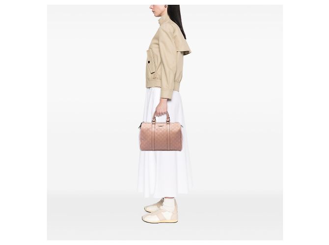 Borsa Boston Gucci Brown Medium Guccissima Joy - vista 6