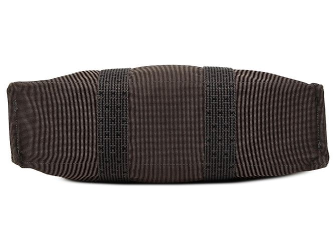 Hermès Brown Canvas Herline MM - vista 3