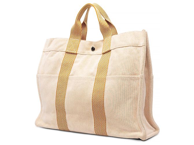 Hermès Orange Canvas Fourre Tout MM - Ansicht 2