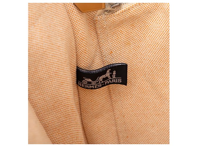 Hermès Orange Canvas Fourre Tout MM - Ansicht 5
