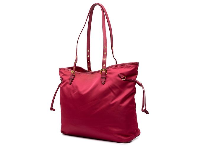 Prada Tessuto Tote mit rosa Saffiano-Besatz - Ansicht 2