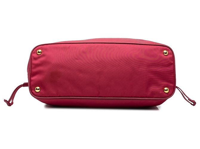 Prada Tessuto Tote mit rosa Saffiano-Besatz - Ansicht 3
