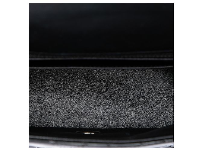 Chanel Black Mini Square Classic Patent Single Flap - vista 4