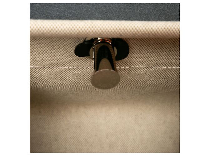 Hermès Herbag Zip 20 in Toile Militaire Beige e Vache Hunter - vista 4